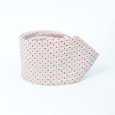 DIAMOND DOTS-PINK AND SILVER NECKTIE